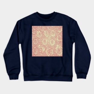 Soft Pink Pastel Rose Garden Crewneck Sweatshirt